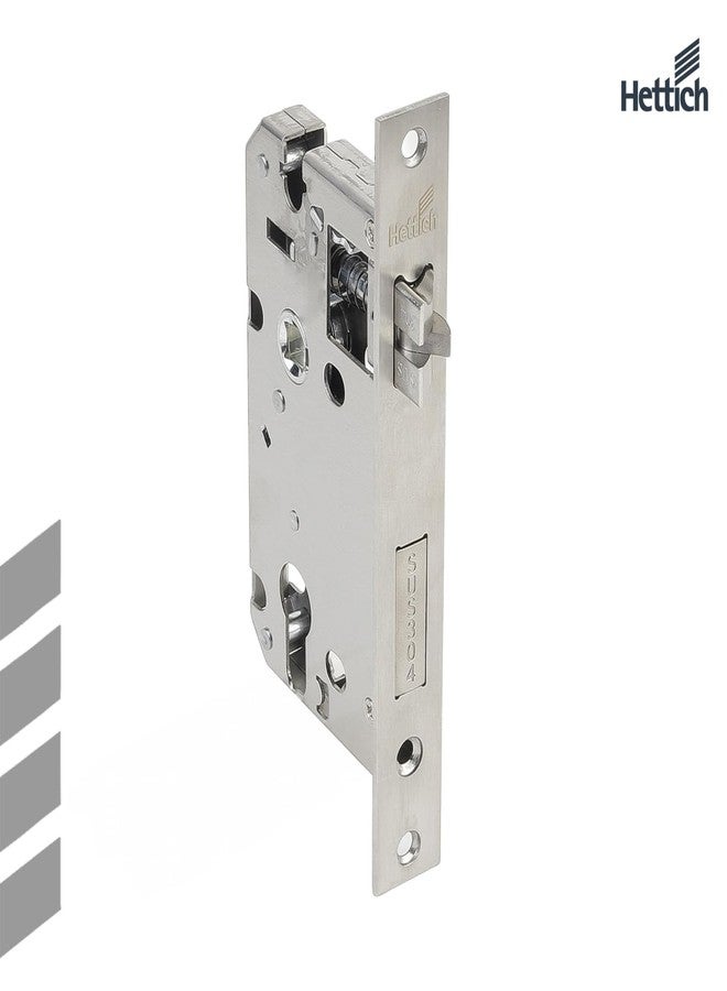 هيتيش قفل أمان للباب الرئيسي Hettich ProLock Combo Lever (قابل للتحريك من الجانبين) مع 3 مفاتيح نحاسية للمنزل والمكتب والفندق | تشطيب من الفولاذ المقاوم للصدأ المصقول | ضمان 5 سنوات - Image 2